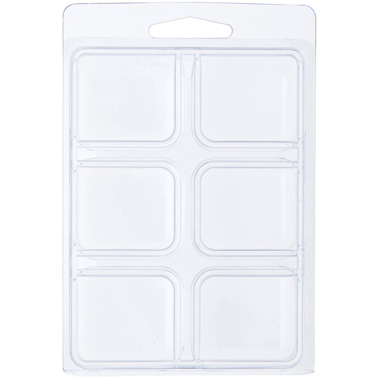 Collecting Warehouse Clear Plastic Clamshell Package / Storage Container with 6 Compartments, 0.875" H x 1.125" W x 1" D